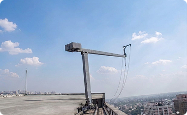 BMU system on a rooftop