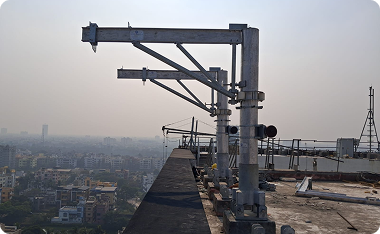 Davit facade access system