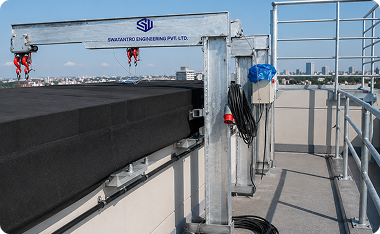 Jib facade access system
